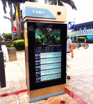 Chiny Metalowa obudowa z ekranem dotykowym Kiosk 65 &amp;#39;&amp;#39; Android Taxi Bus Podwójny wyświetlacz reklamowy Wi-Fi dostawca