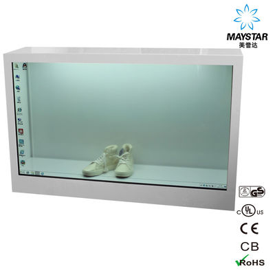 Chiny 32-calowy, 42-calowy, przezroczysty ekran LCD Styl stołowy do reklamy wewnętrznej dostawca