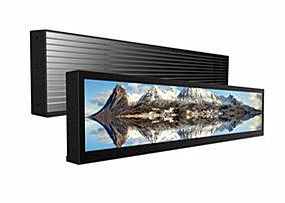 Chiny Strip Bar LCD Digital Signage / Rozciągnięty ekran LCD Obsługa 1080P Full HD Video dostawca