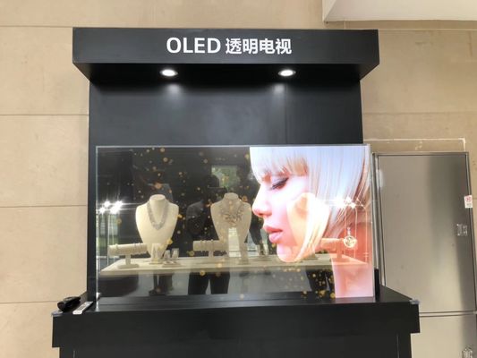 Chiny Lekki, przezroczysty wyświetlacz OLED z obudową ze szkła hartowanego dostawca
