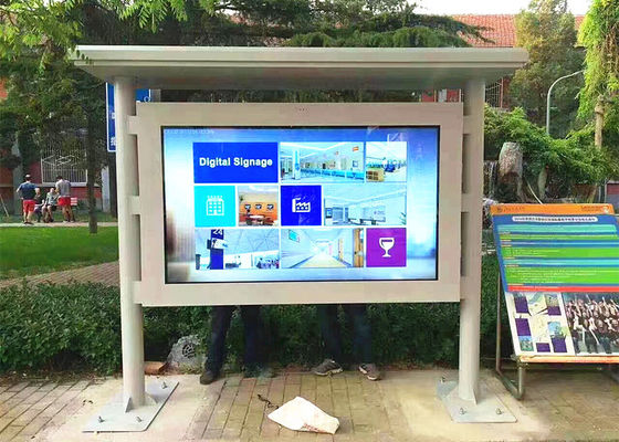 Kiosk z ekranem dotykowym o wysokiej jasności 46 calowy szklany panel z systemem Android dostawca