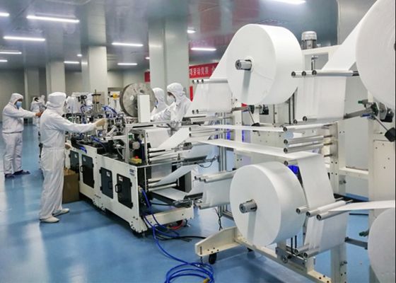 Jednorazowa włókninowa maszyna do robienia masek chirurgicznych Stabilna praca 220 V / 50 Hz dostawca